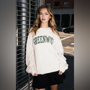 Brandy Melville Greenwich Sweatshirt Cream